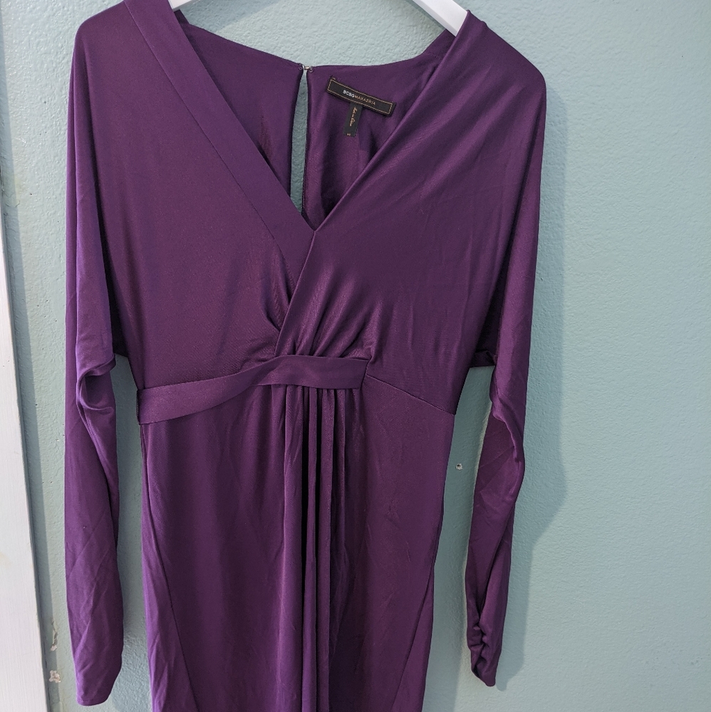BCBG Max Azria Royal Purple Jersey Knit Dress